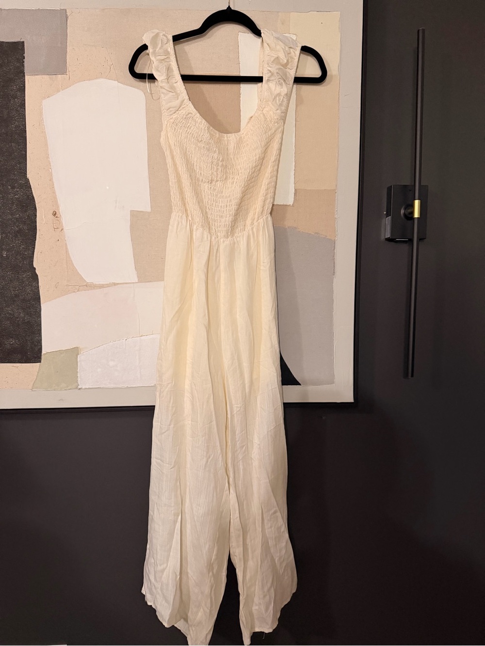 Altar’d State Ivory Sleeveless jumpsuit- Brand: